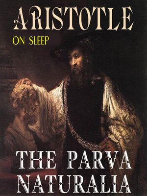 cover image of The Parva Naturalia. On Sleep